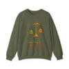 Military Green Sweatshirt Kindness Outweighs Pain