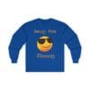 Royal Blue Long Sleeve Tee Smiles Hide Struggles