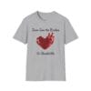 Sport Gray Short Sleeve Tee Jesus Saw the Broken Hearted