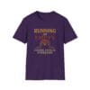 Purple Short Sleeve Tee Running on Empty Gauge