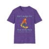 Heather Purple Short Sleeve Tee Pace of my Race Man