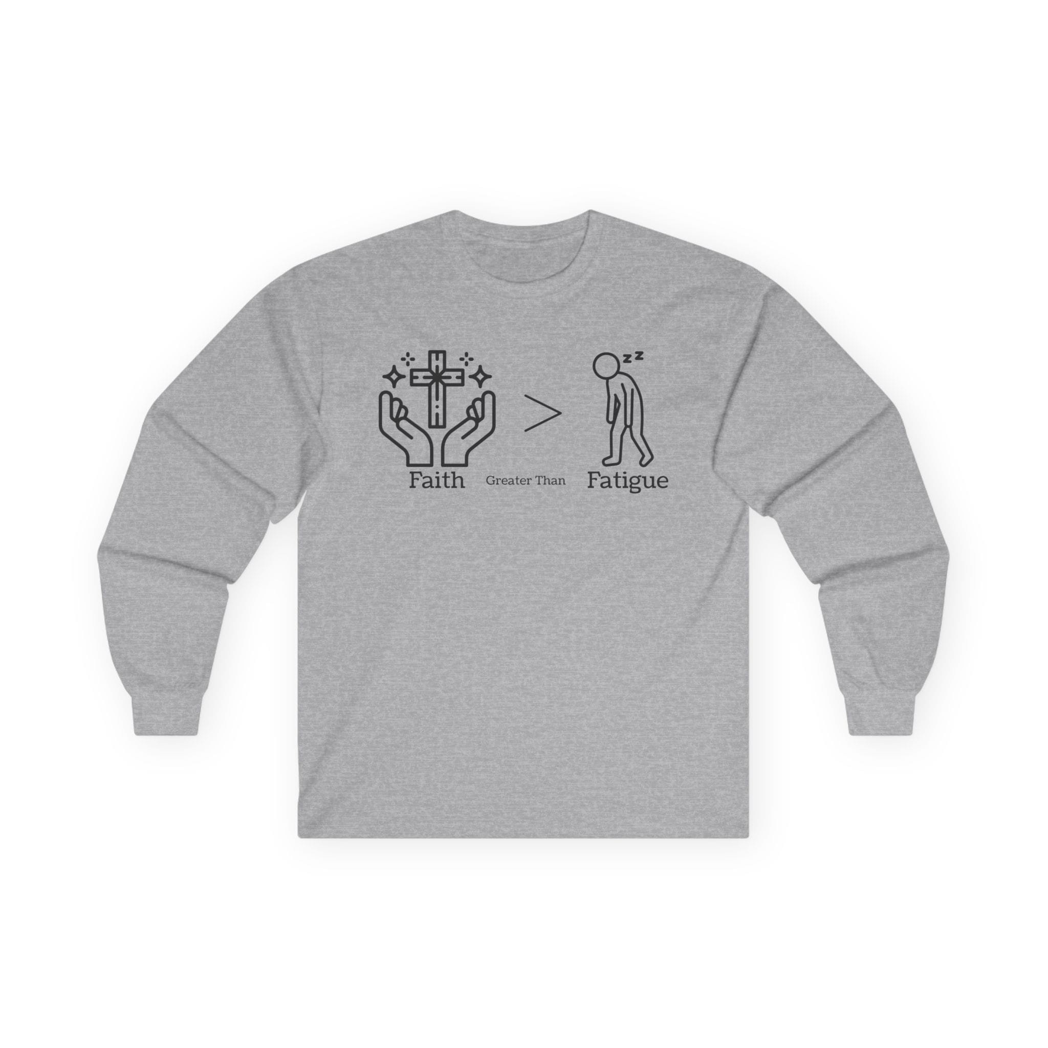 Sport Gray Long Sleeve Tee Faith > Fatigue
