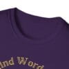 Purple Short Sleeve Tee Kind Word Cure Sunflower