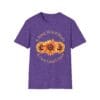 Heather Purple Short Sleeve Tee Kind Word Cure Sunflower