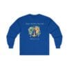 Royal Blue Long Sleeve Tee Hope Anchors My Soul Floral