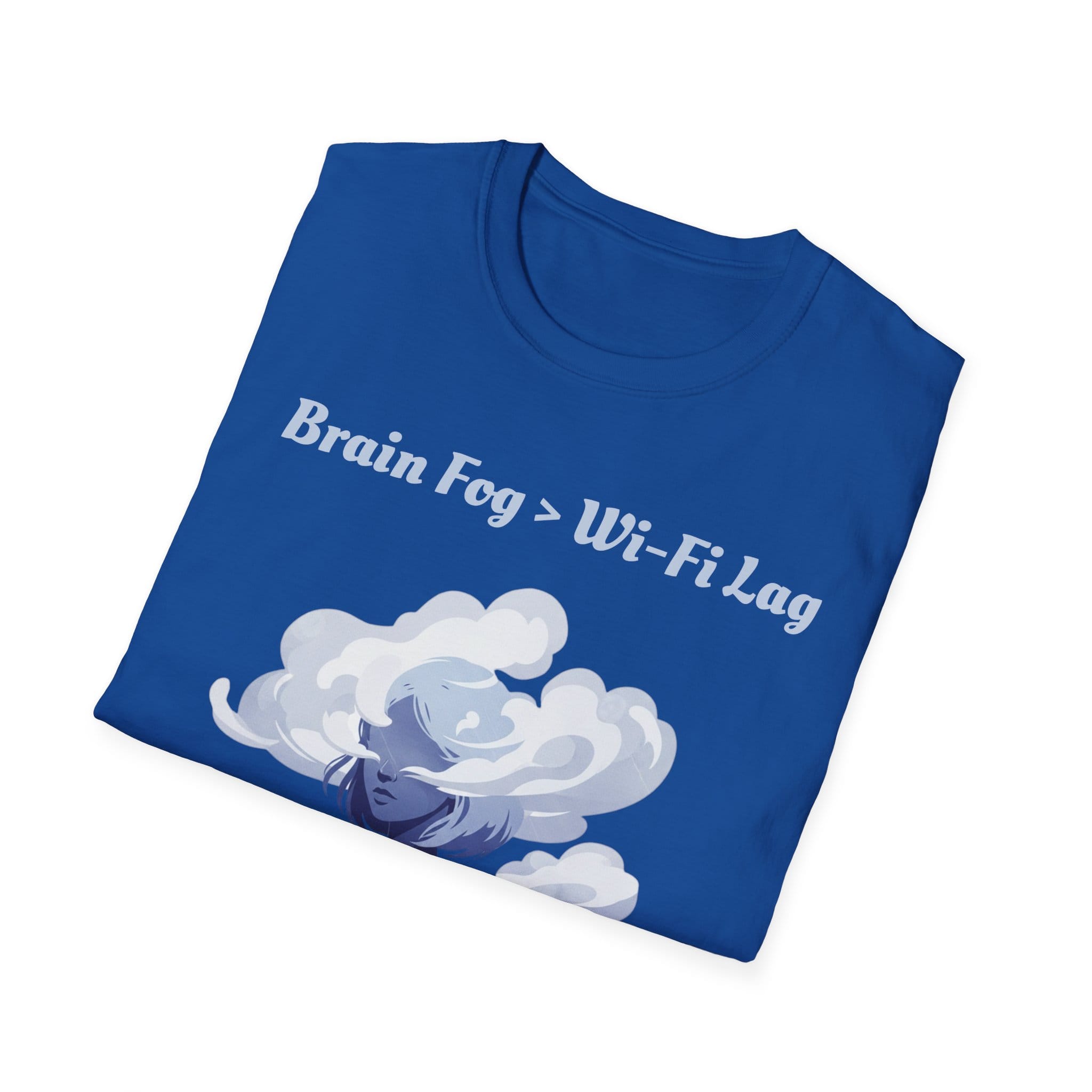 Royal Blue Short Sleeve Tee Brain Fog > WiFi Lag