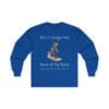Royal Blue Long Sleeve Tee Pace of my Race