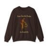Dark Chocolate Sweatshirt Jesus Saw the Broken Woman