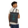 Black Canvas Tote Hope Anchors My Soul