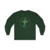 Forest Green Long Sleeve Tee Faith over Fatigue Cross