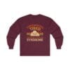 Maroon Long Sleeve Tee Tired of Being Tired