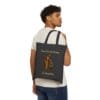 Black Canvas Tote Jesus Saw the Broken Woman