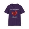 Purple Short Sleeve Tee Jesus Saw the Broken Hearted