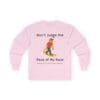 Light Pink Long Sleeve Tee Pace of my Race Man