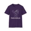Purple Short Sleeve Tee Pain Ninja Kick Woman