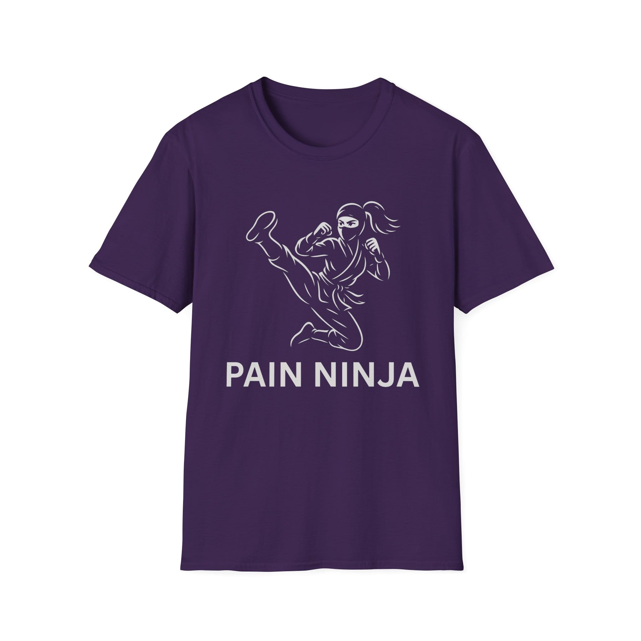 Purple Short Sleeve Tee Pain Ninja Kick Woman