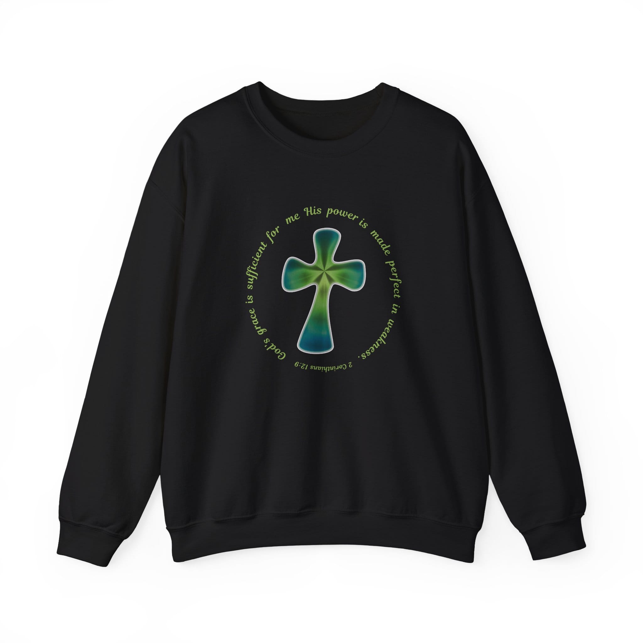 Black Sweatshirt Faith over Fatigue Cross