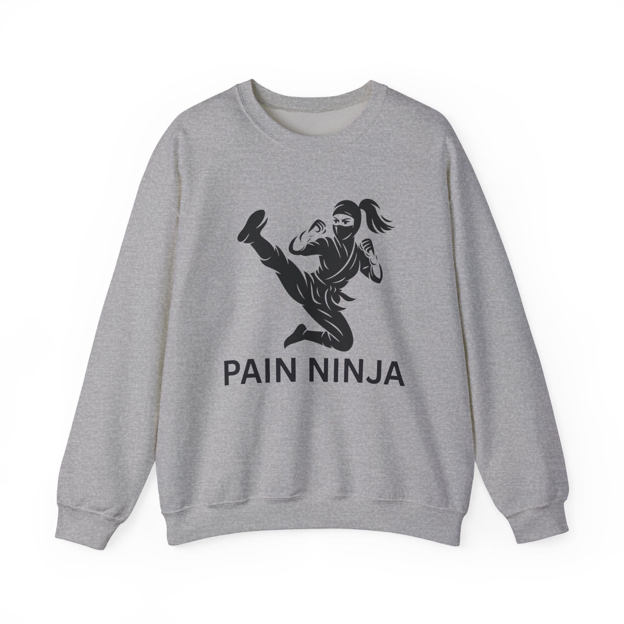 Sport Gray Sweatshirt Pain Ninja Kick Woman