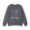 Charcoal Sweatshirt Pain Ninja Kick Woman