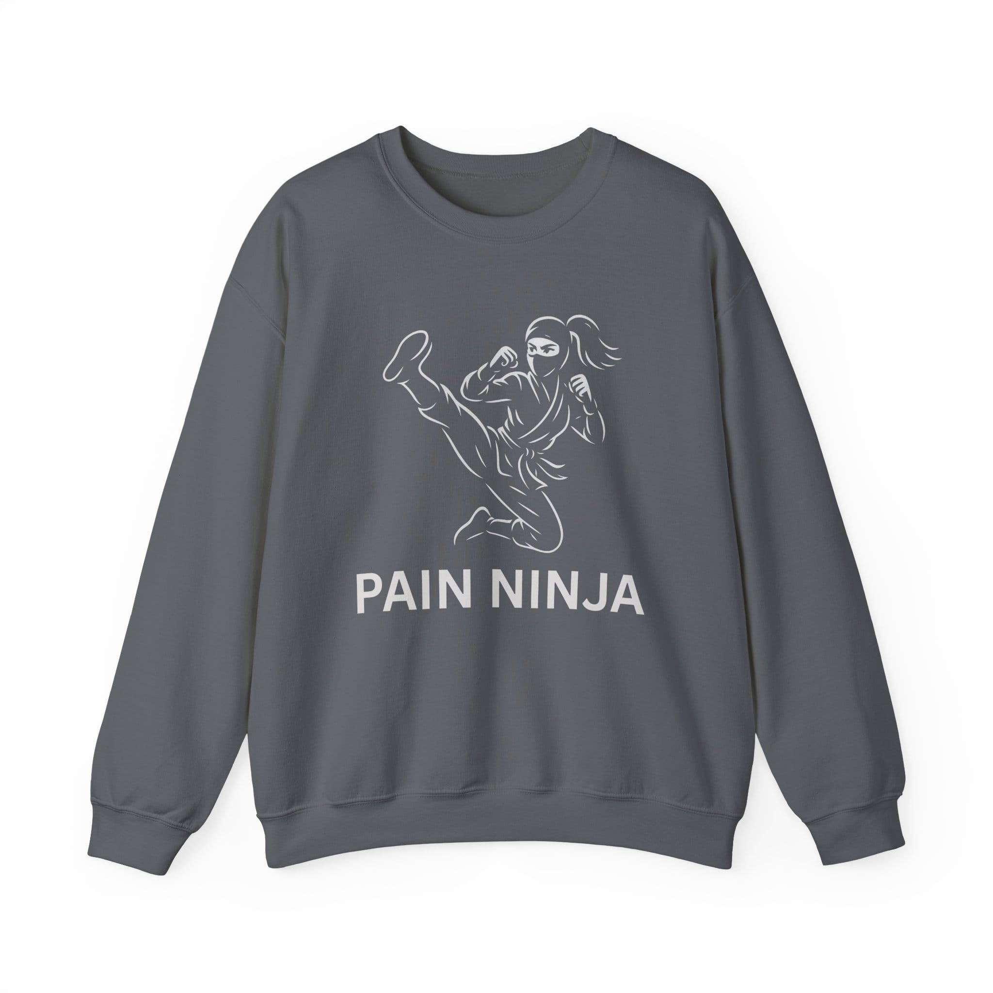 Charcoal Sweatshirt Pain Ninja Kick Woman