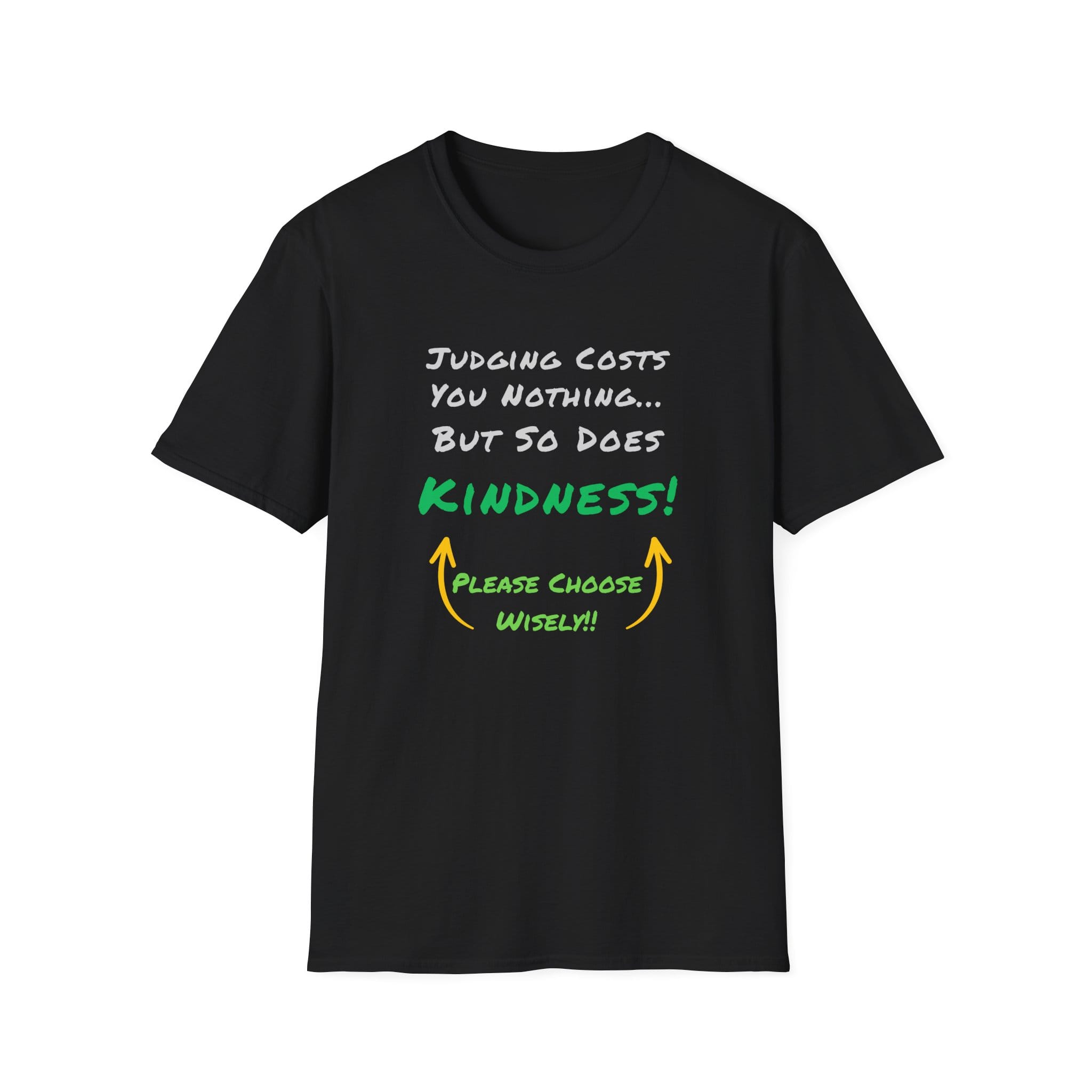 Black Long Sleeve Tee Judging or Kindness Choose Wisely