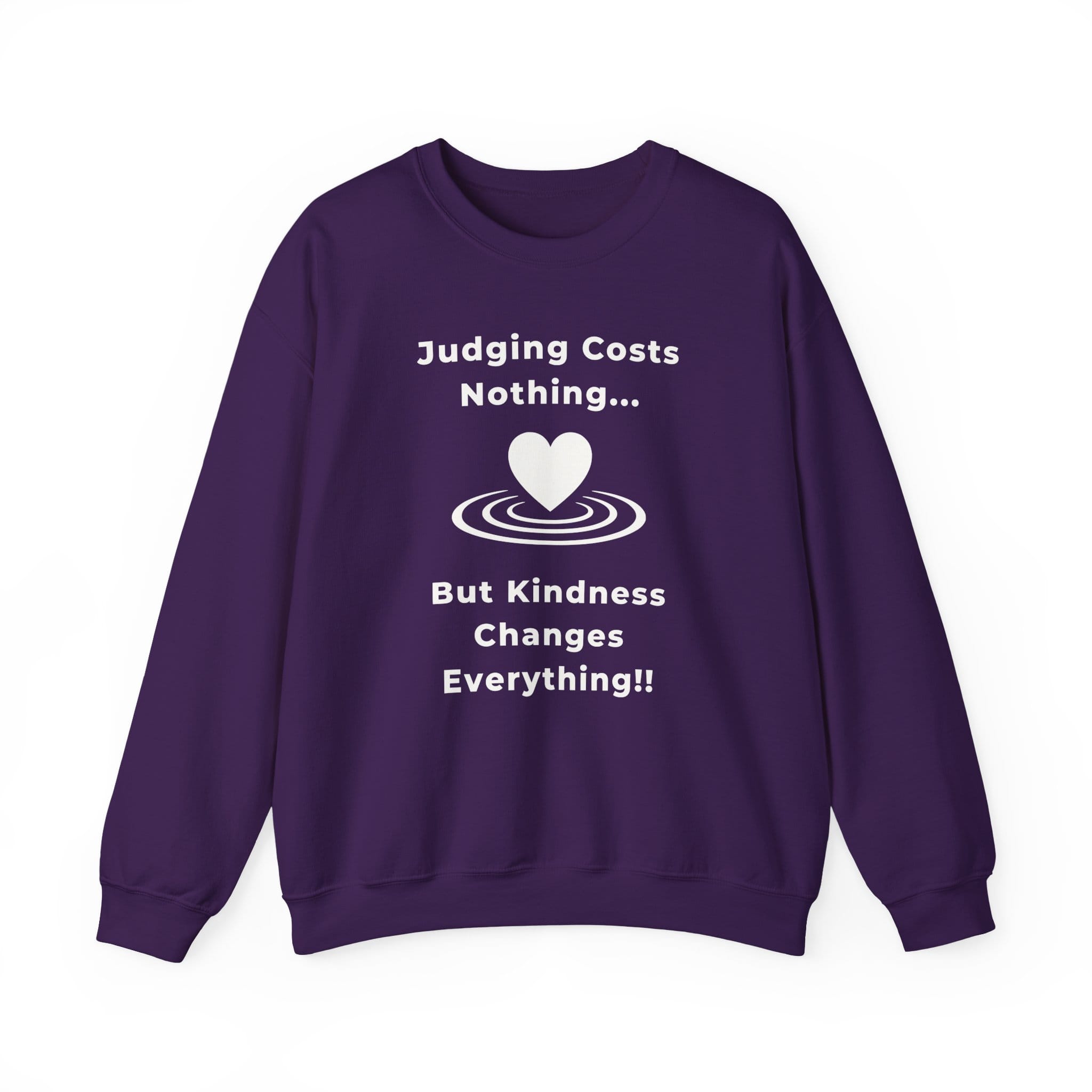 Purple Sweatshirt Kindness Changes Everything