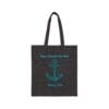 Black Canvas Tote Hope Anchors My Soul