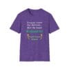 Heather Purple Long Sleeve Tee Judging or Kindness Choose Wisely