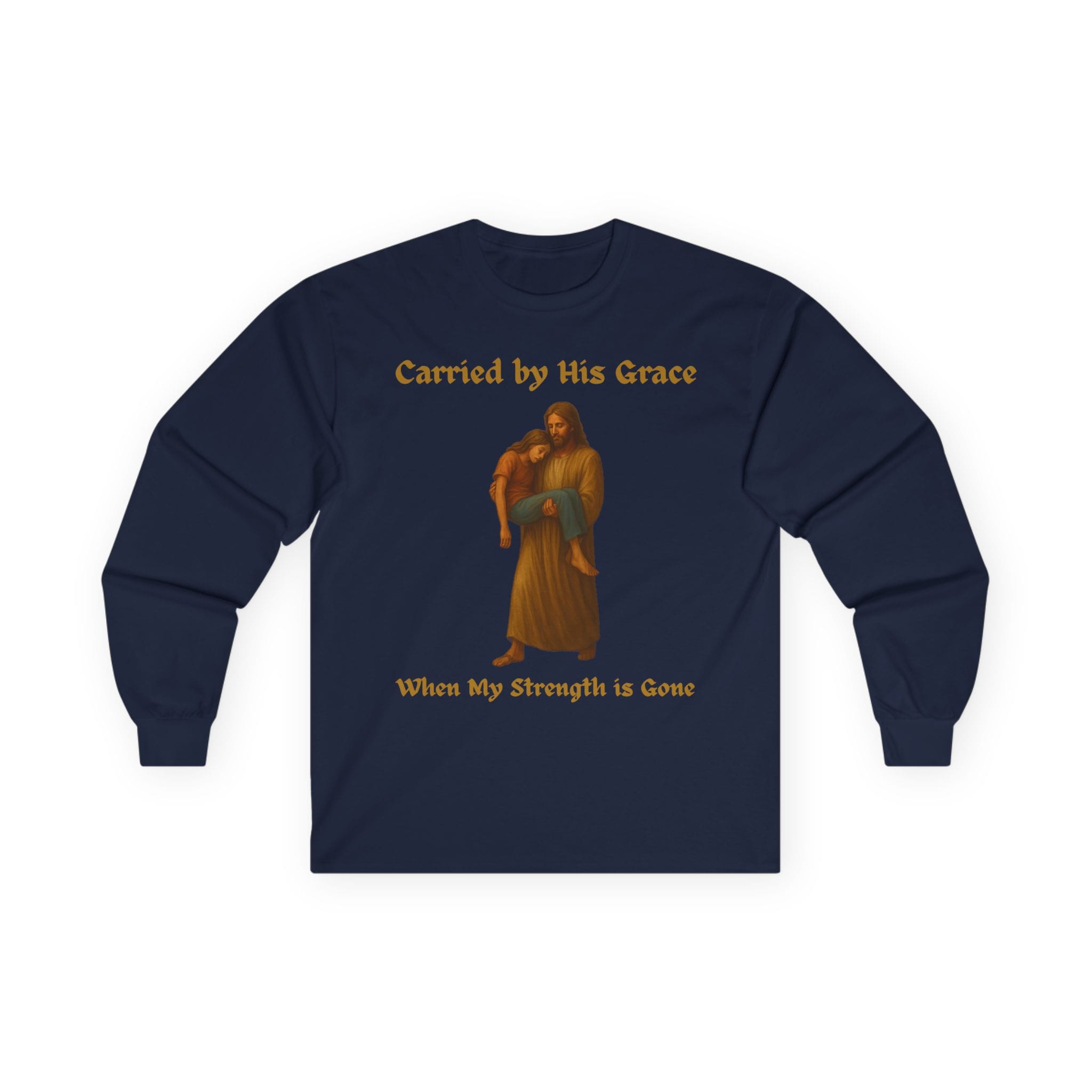 Navy Blue Long Sleeve Tee Carried by His Grace