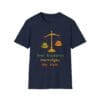 Navy Blue Short Sleeve Tee Kindness Outweighs Pain