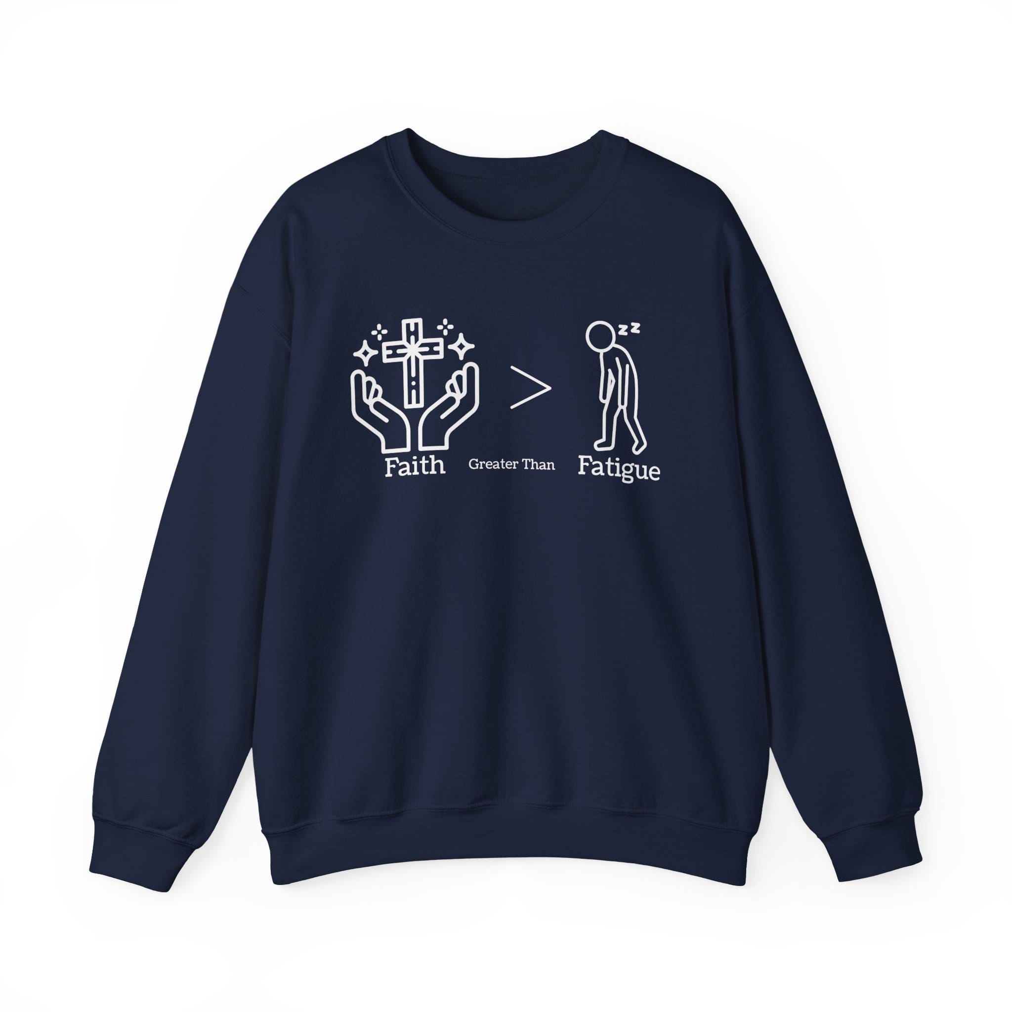Navy Blue Sweatshirt Faith > Fatigue