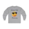 Sport Gray Long Sleeve Tee Smiles Hide Struggles