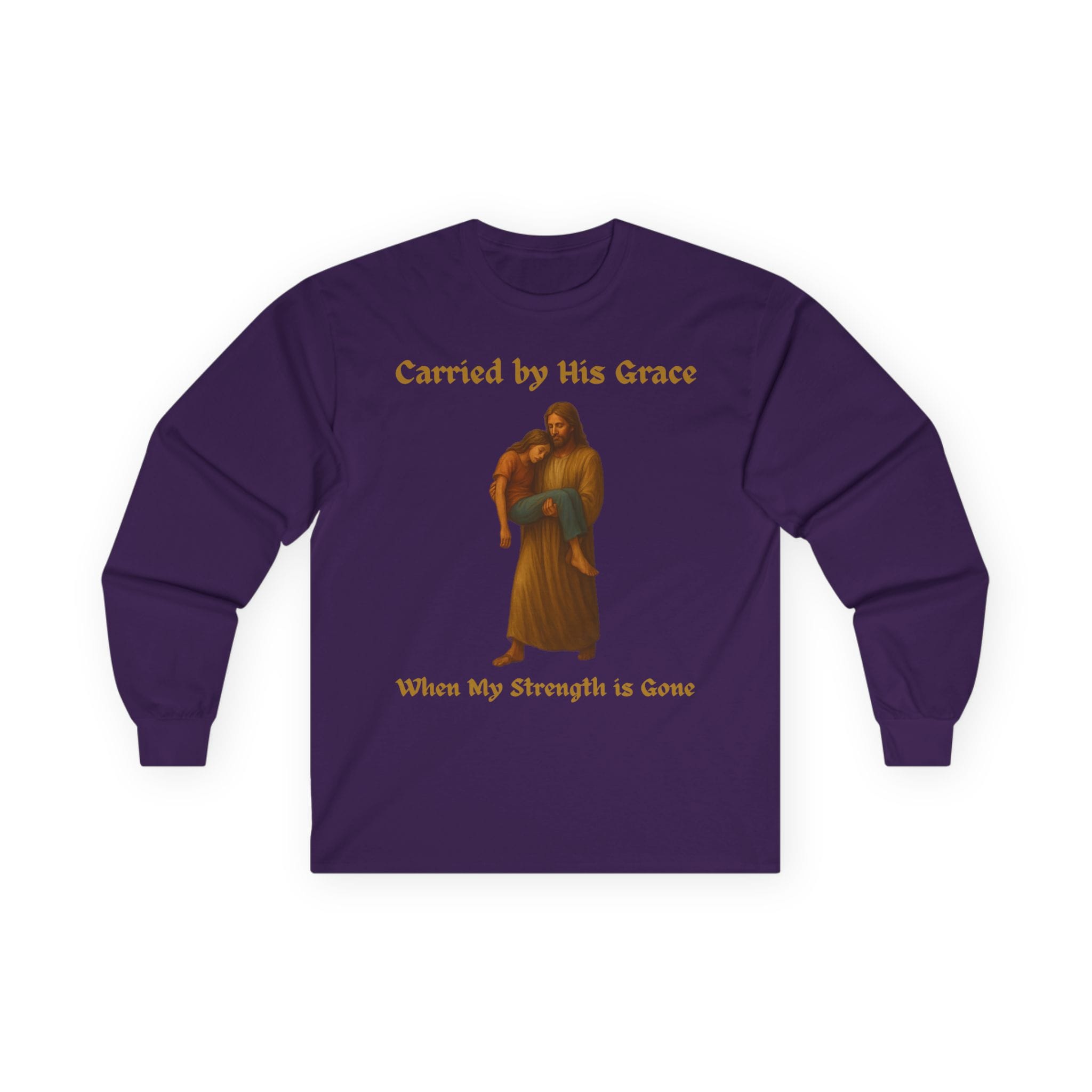 Purple Long Sleeve Tee Carried by His Grace