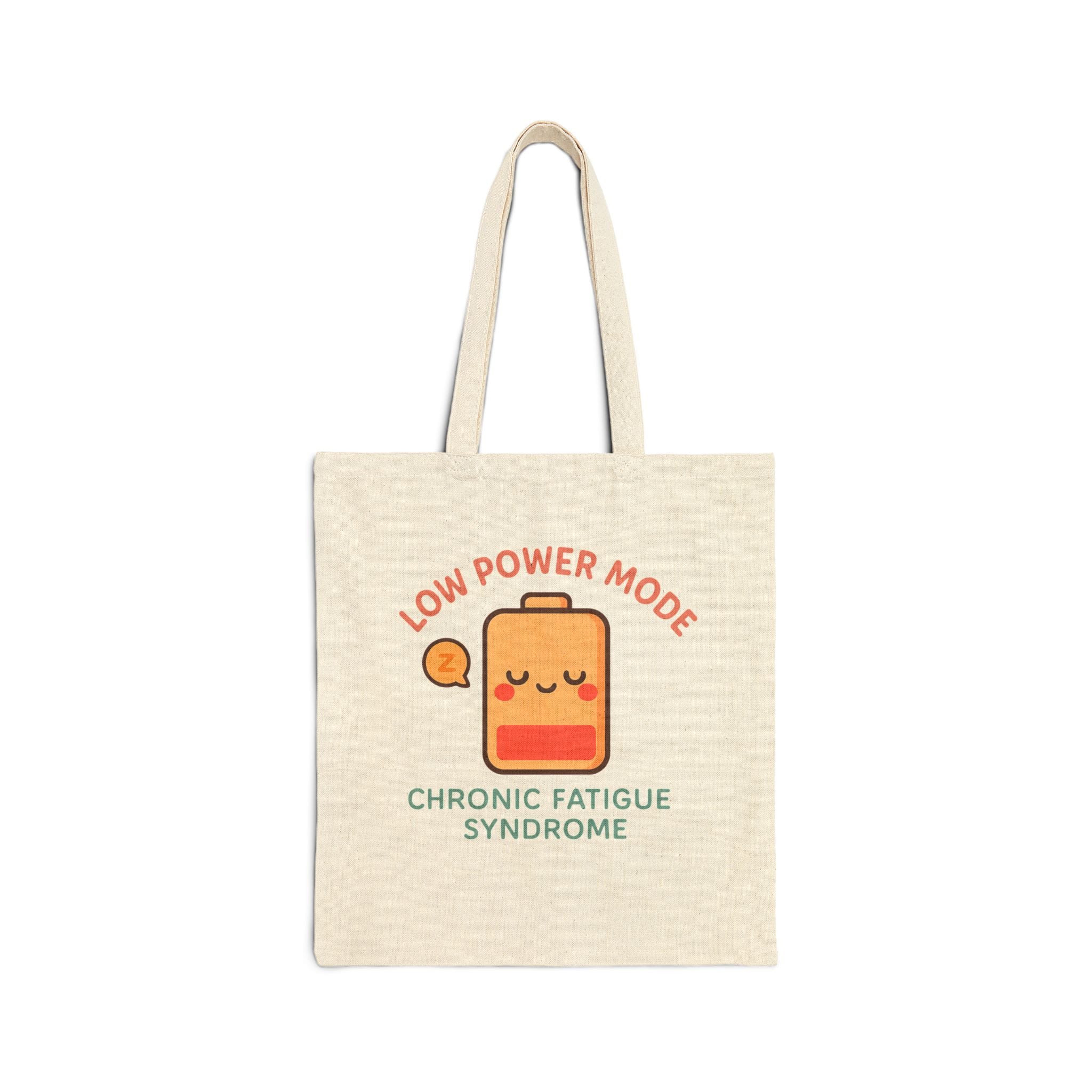 Natural Canvas Tote Low Power Mode Battery