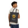Black Canvas Tote Keep Your Face to the Sun(flower)