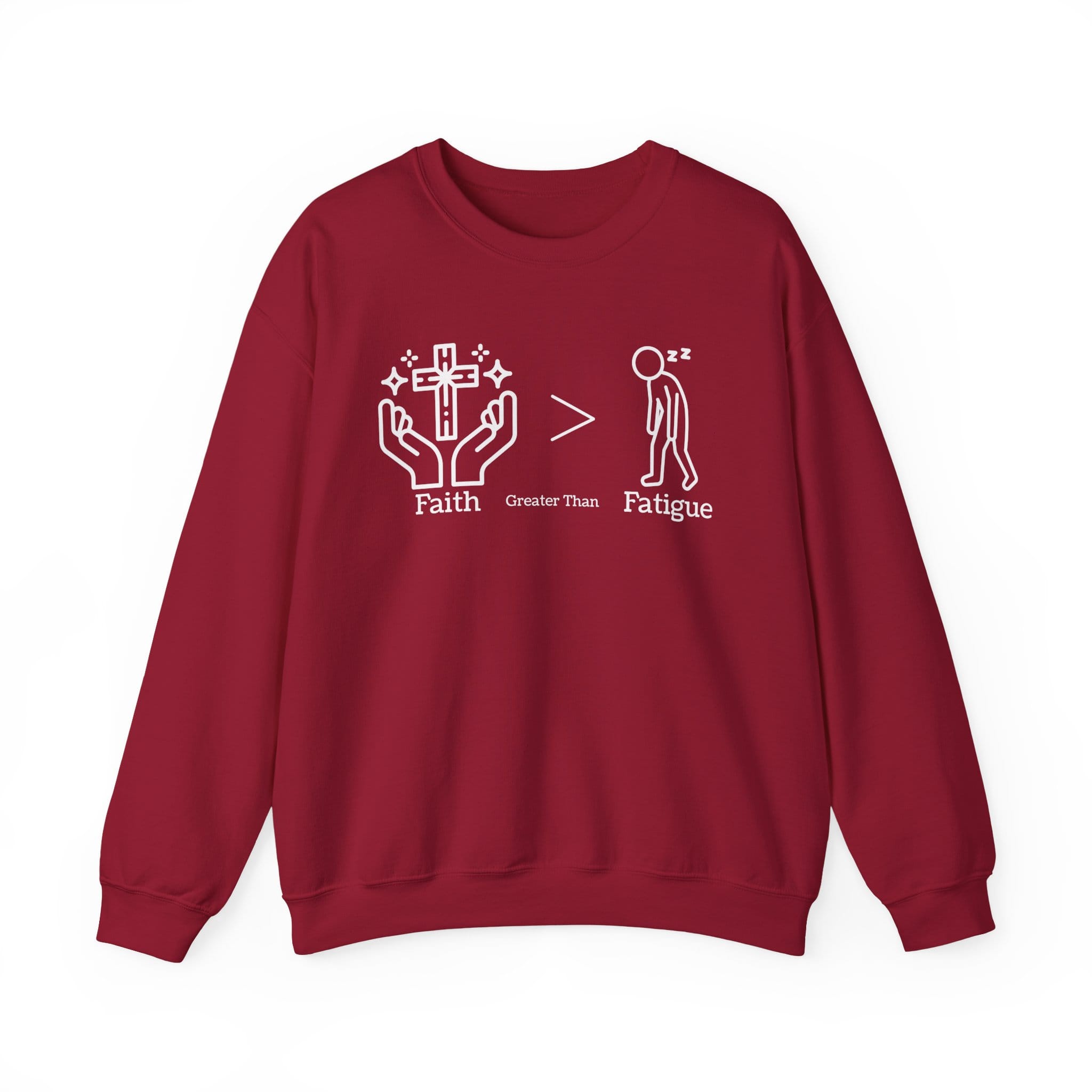 Cardinal Red Sweatshirt Faith > Fatigue