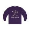 Purple Long Sleeve Tee Pain Ninja Fists