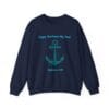 Navy Blue Sweatshirt Hope Anchors My Soul