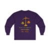 Purple Long Sleeve Tee Kindness Outweighs Pain