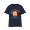 Navy Blue Short Sleeve Tee Low Power Mode Battery