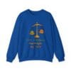 Royal Blue Sweatshirt Kindness Outweighs Pain