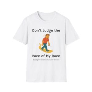 White Short Sleeve Tee Pace of my Race Man