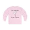 Light Pink Long Sleeve Tee Leave People Better