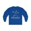 Royal Blue Long Sleeve Tee Pain Ninja Fists