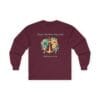 Maroon Long Sleeve Tee Hope Anchors My Soul Floral