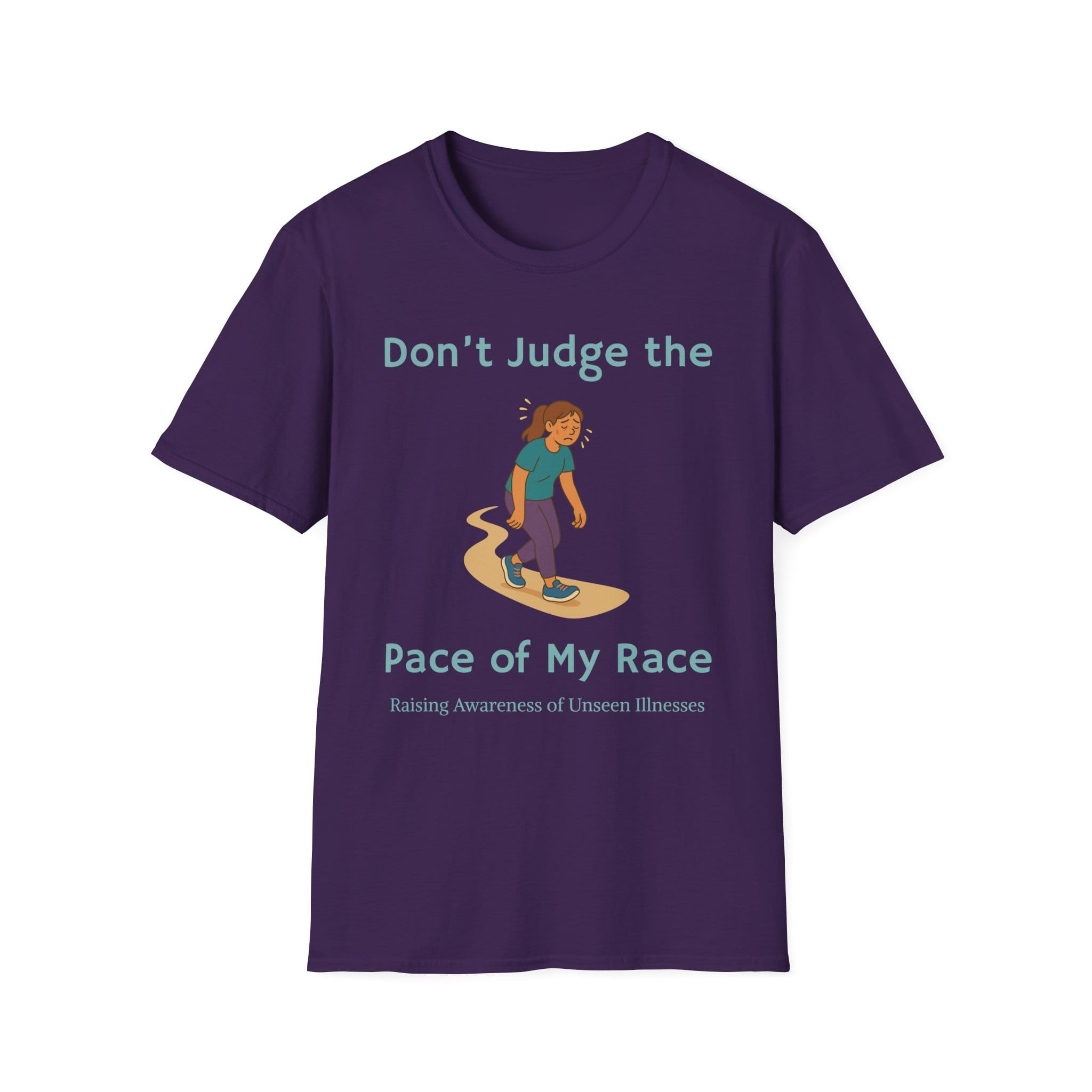 Purple Short Sleeve Tee Pace of my Race