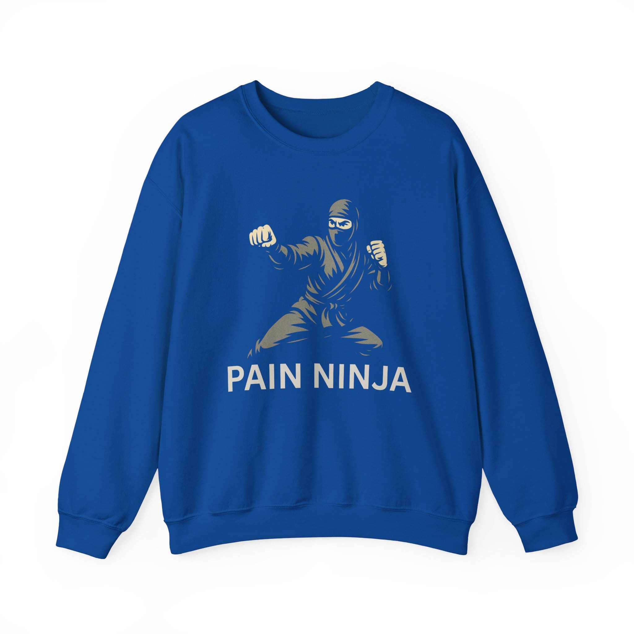 Royal Blue Sweatshirt Pain Ninja Fists