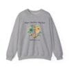 Sport Gray Sweatshirt Hope Anchors My Soul Floral