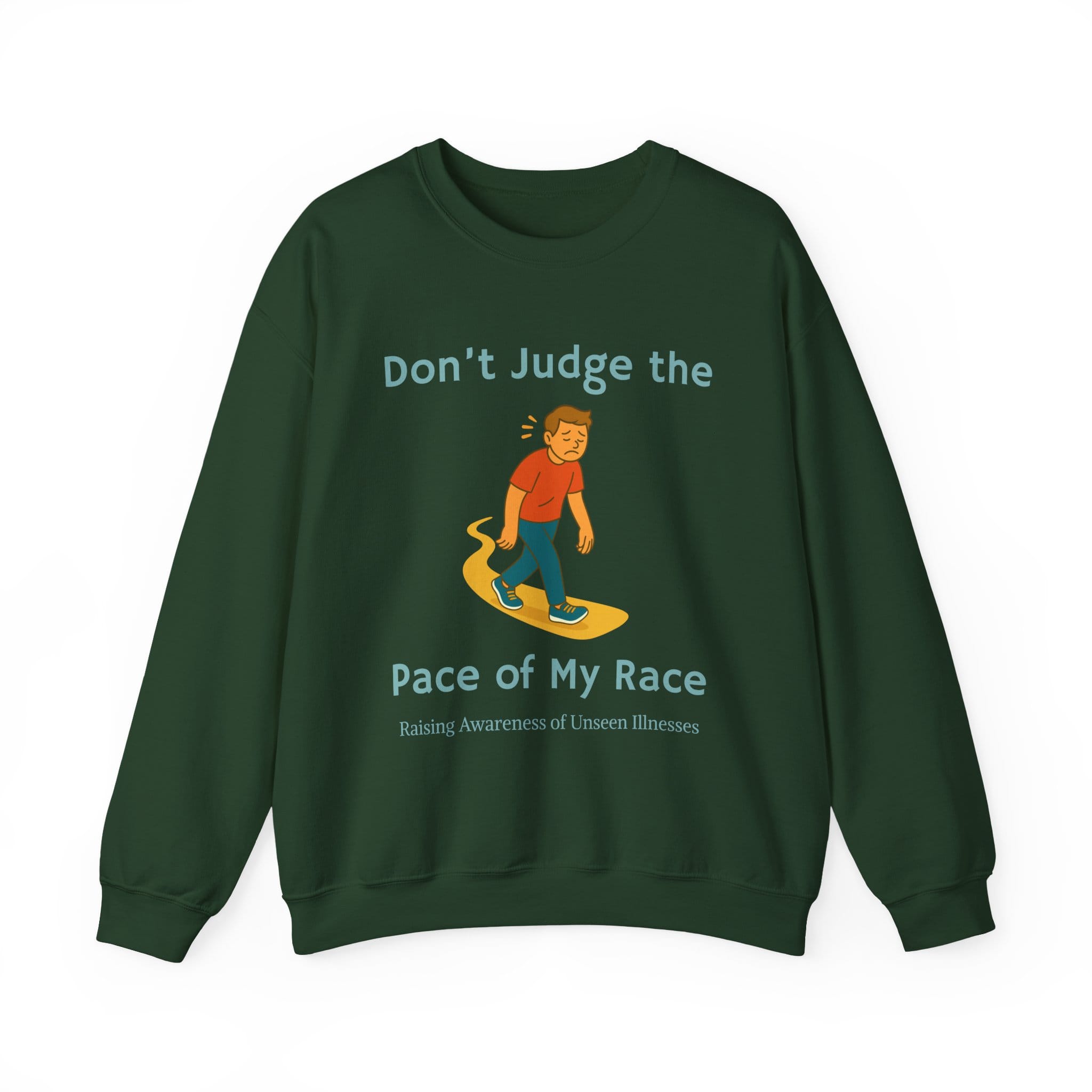 Forest Green Sweatshirt Pace of my Race Man
