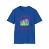 Royal Blue Short Sleeve Tee Jesus is my Refuge Migraine Floral